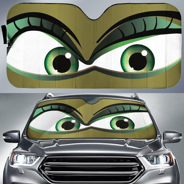 Wicked Witch Cartoon Eyes Car Sunshade - Customforcars - 2