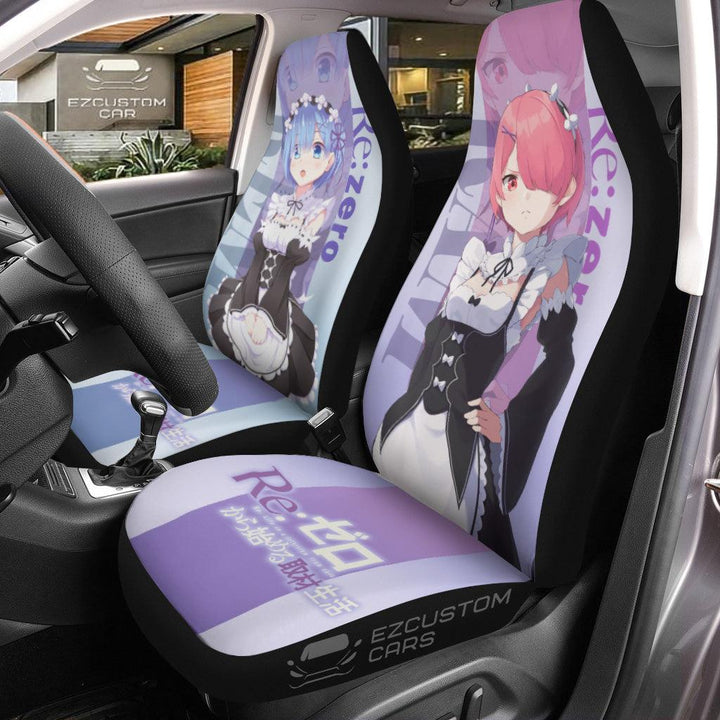Re:Zero Car Seat Covers - Bring Your Favorite Anime Characters Along for the Ride - EzCustomcar - 2
