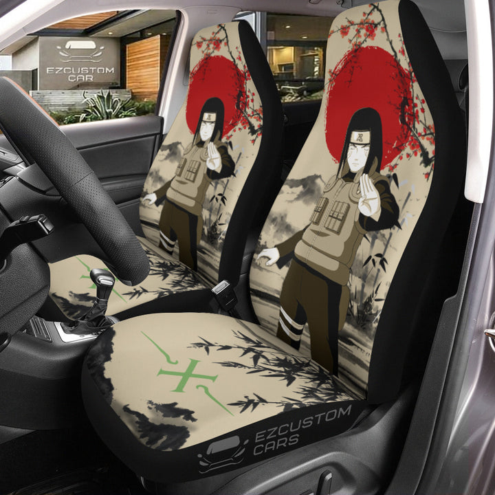 Naruto Characters Vintage Car Seat Covers Anime Mixed Antique Artwork - EzCustomcar - 11