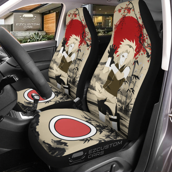 Naruto Characters Vintage Car Seat Covers Anime Mixed Antique Artwork - EzCustomcar - 16