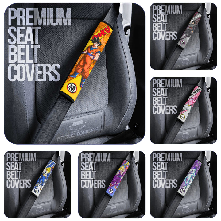 Dragon Ball Custom Car Seat Belt Covers - Perfect Accessory For Anime Fans! - EzCustomcar - 1