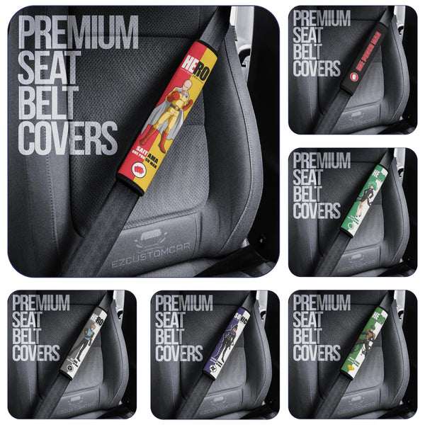 One Punch Man Custom Car Seat Belt Covers - EzCustomcar - 1