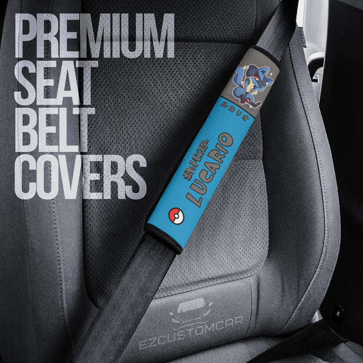 Lucario Seat Belt cover - Custom Pokemon Gift Car Accessories - EzCustomcar - 2