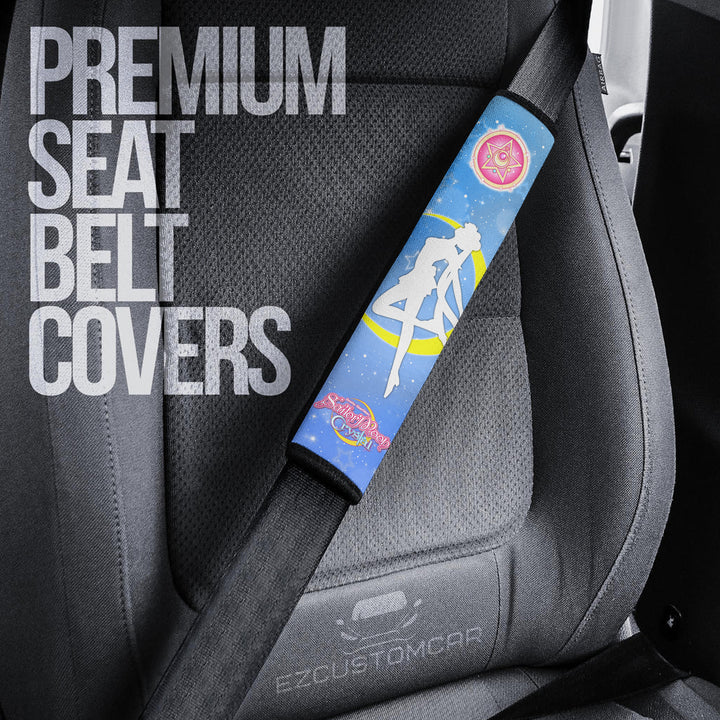 Sailor Moon Custom Car Seat Belt Covers - Perfect accessory for Anime fans! - EzCustomcar - 1