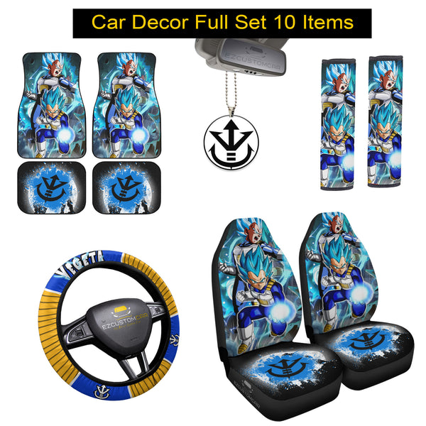 Dragon Ball Vegeta Blue Combo Car Bundle Pack Accessories - EzCustomcar - 1