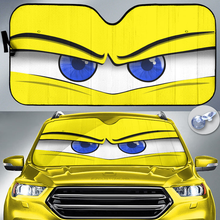 Lightning McQueen Cars Windshield Sunshade Angry Eyes - EzCustomcar - 5