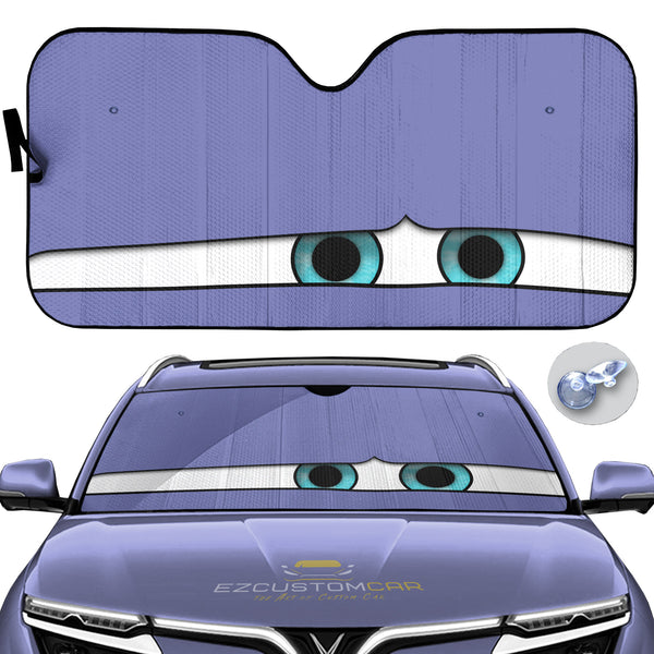 Jay Limo Pixar Cars Eyes Windshield Sunshade - EzCustomcar - 1