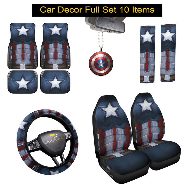 Captain American Suite Combo Car Bundle Pack Accessories - EzCustomcar - 1