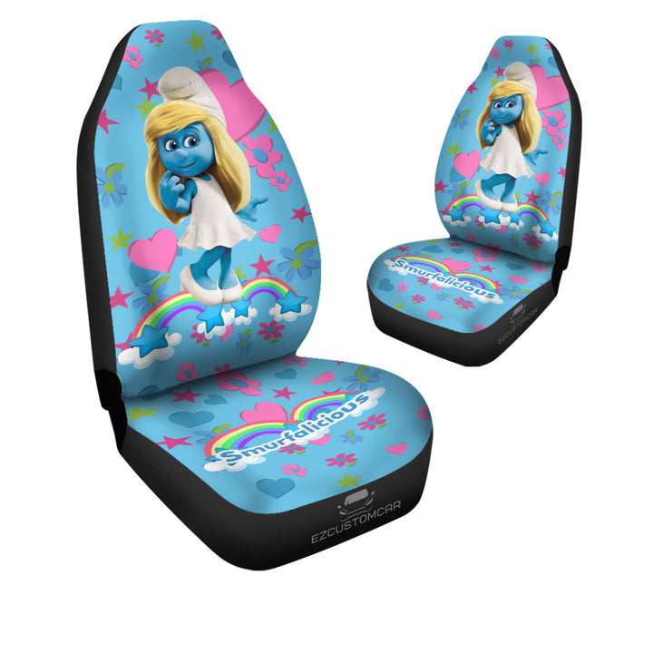 Smurfette Car Seat Covers Custom for Smurfs Car Decoration - EzCustomcar - 2