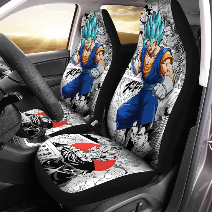 Dragon Ball Car Seat Covers Custom Manga mixed Anime - Universal Fit 2pcs - EzCustomcar - 4