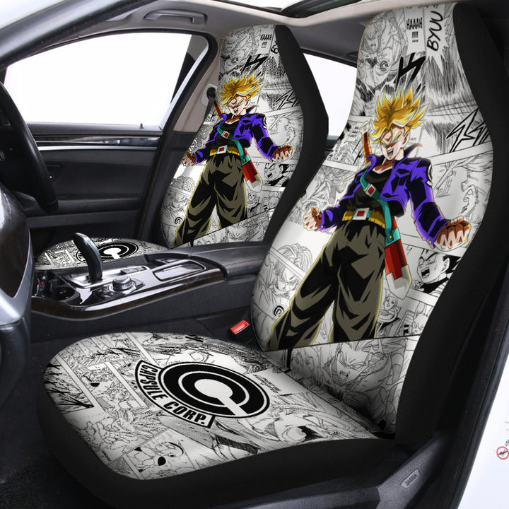 Dragon Ball Car Seat Covers Custom Manga mixed Anime - Universal Fit 2pcs - EzCustomcar - 6