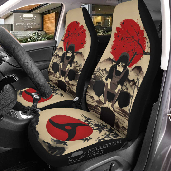 Naruto Characters Vintage Car Seat Covers Anime Mixed Antique Artwork - EzCustomcar - 6
