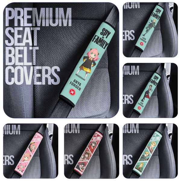 Spy x Family Custom Car Seat Belt Covers - Perfect accessory for Anime fans! - EzCustomcar - 1