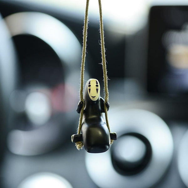 No Face Spirited Away Rearview Mirror Accessories, Anime Car Ornament, Anime Car Decoration Accessories - EzCustomcar - 1