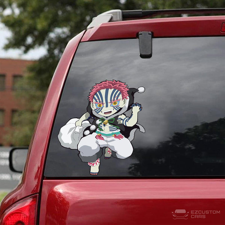 Demon Slayer Car Accessories Anime Car Sticker Akaza Christmas - EzCustomcar - 3