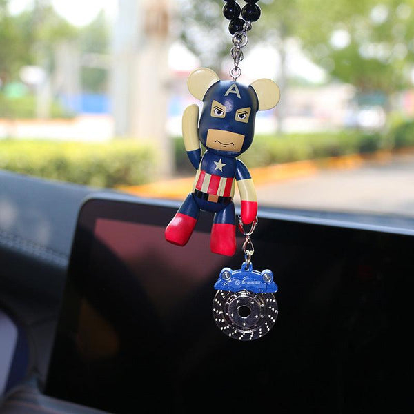 American Captain Rearview Mirror Accessories, Anime Car Ornament, Anime Car Decoration Accessories - EzCustomcar - 1