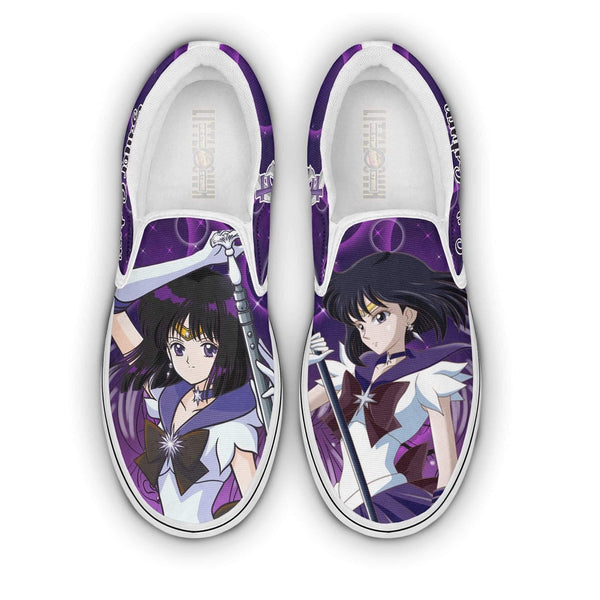 Sailor Saturn Classic Slip-On Custom Sailor Moon Anime Shoes - EZCustomcar - 1