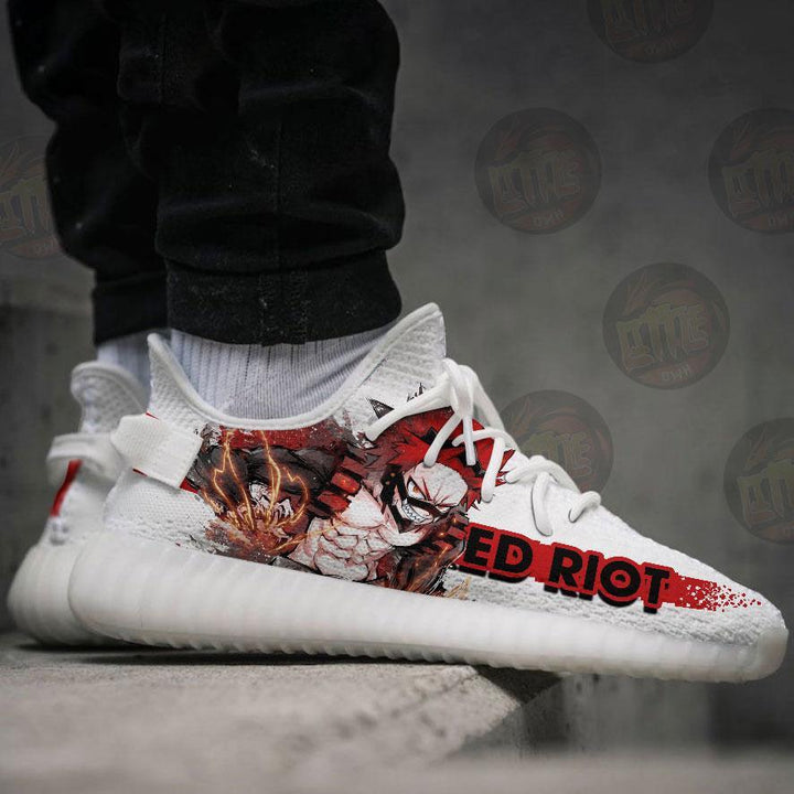 Red Riot Shoes Custom My Hero Academia Anime YZ Boost Sneakers - LittleOwh - 2