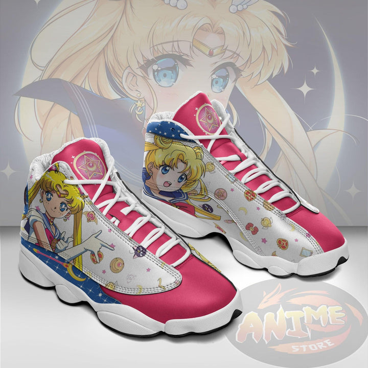 Sailor Moon Shoes Custom Usagi Tsukino Anime JD13 Sneakers - EZCustomcar - 2