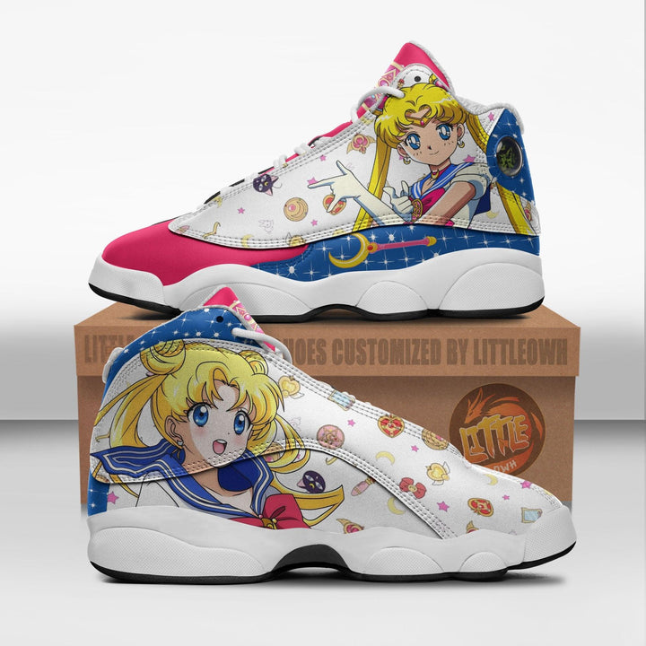 Sailor Moon Shoes Custom Usagi Tsukino Anime JD13 Sneakers - EZCustomcar - 1