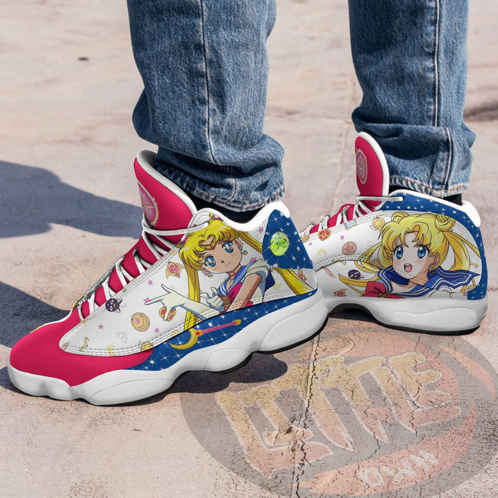 Sailor Moon Shoes Custom Usagi Tsukino Anime JD13 Sneakers - EZCustomcar - 4