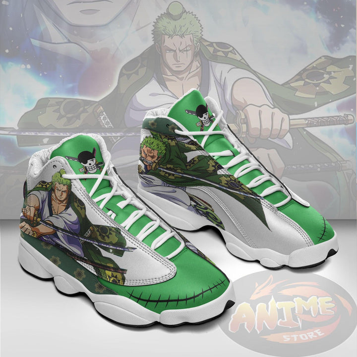 Roronoa Zoro Shoes Custom 1Piece Anime JD13 Sneakers - EZCustomcar - 2