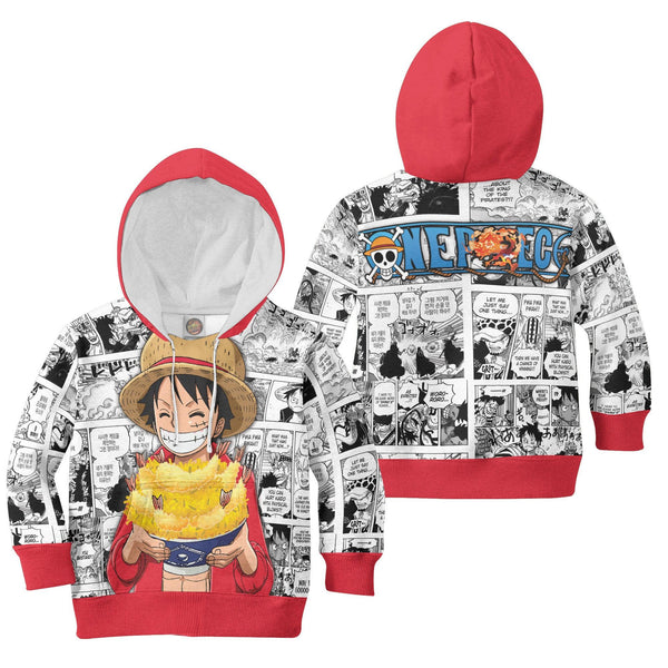  One Piece Monkey D. Luffy Kid Hoodie - EzCustomcar - 1