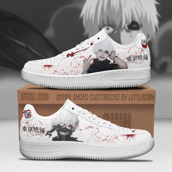 Tokyo Ghoul Shoes Ken Kaneki Shoes Custom Anime AF Sneakers - LittleOwh - 1