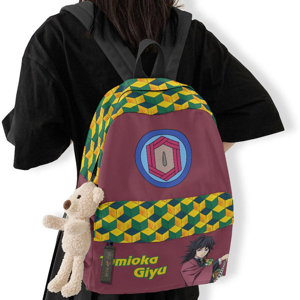 Giyu Tomioka School Bag Custom Demon Slayer Anime Backpack - EzCustomcar - 1