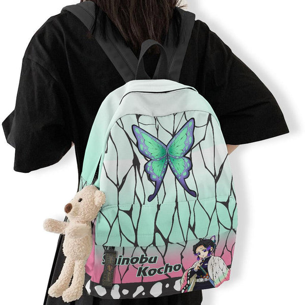 Shinobu Kocho School Bag Custom Demon Slayer Anime Backpack - EzCustomcar - 1