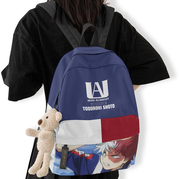 Shoto Todoroki Backpack Custom My Hero Academia Anime School Bag - EzCustomcar - 1
