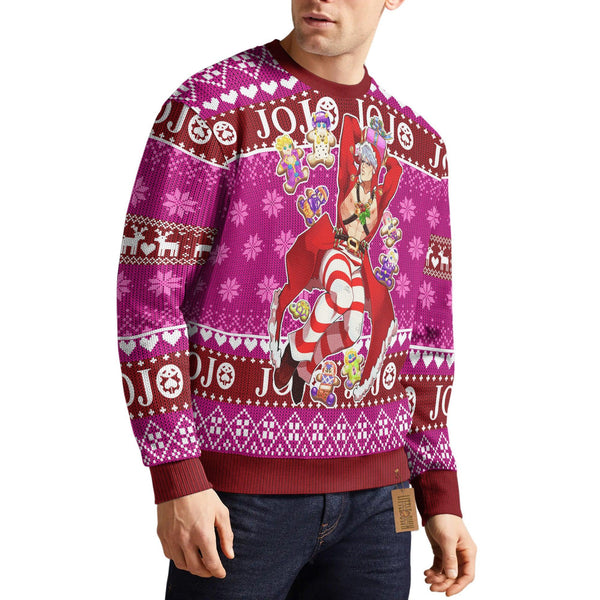 JoJo s Bizarre Adventure Jonathan Joestar Ugly Christmas Sweater - EzCustomcar - 1