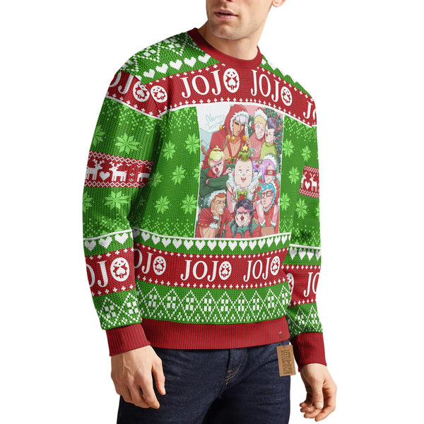 JoJo's Bizarre Adventure Ugly Christmas Sweater - EzCustomcar - 1