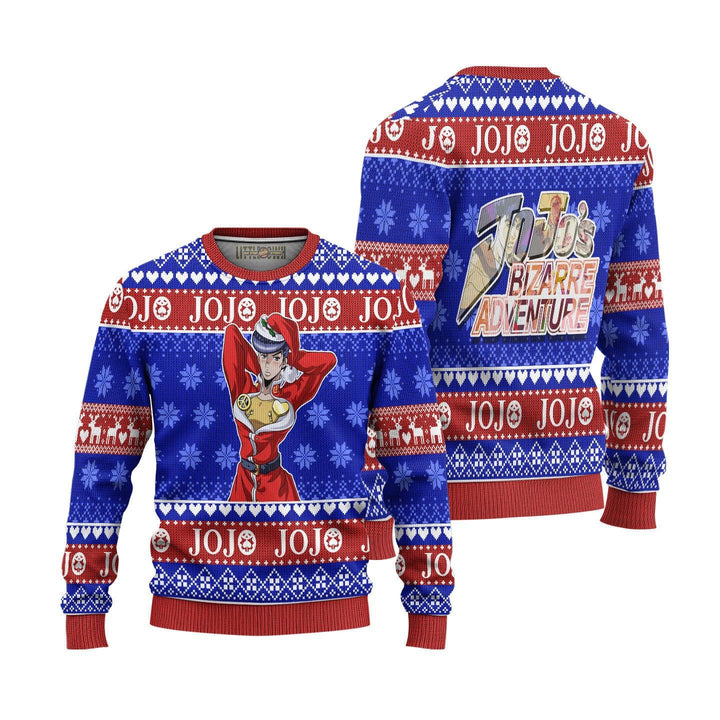 JoJo's Bizarre Adventure Josuke Ugly Christmas Sweater - EzCustomcar - 1