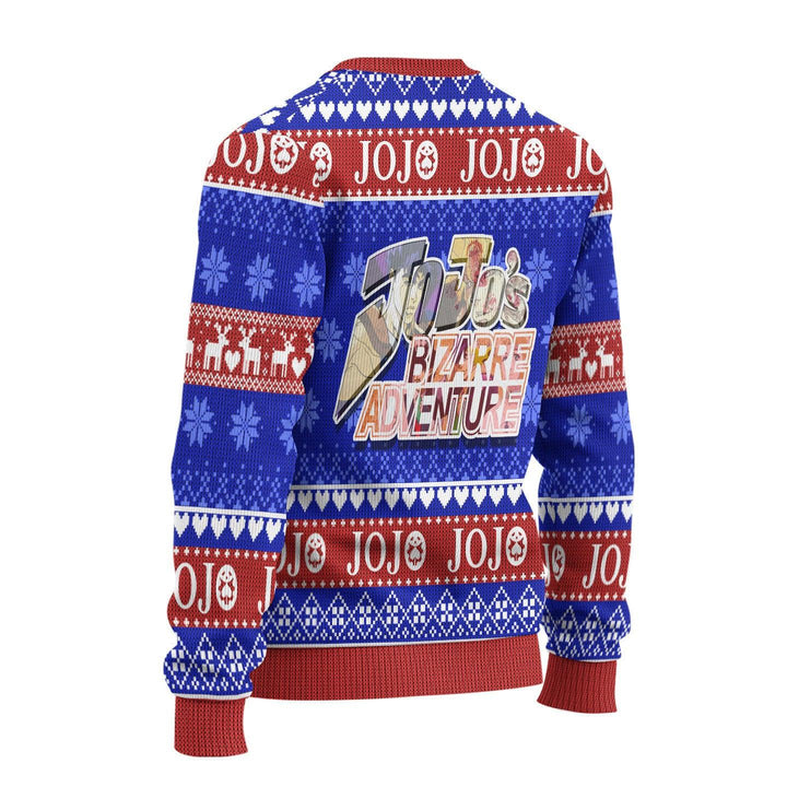 JoJo's Bizarre Adventure Josuke Ugly Christmas Sweater - EzCustomcar - 2