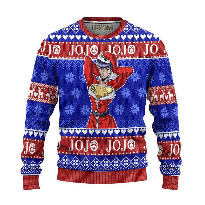 JoJo's Bizarre Adventure Josuke Ugly Christmas Sweater - EzCustomcar - 3
