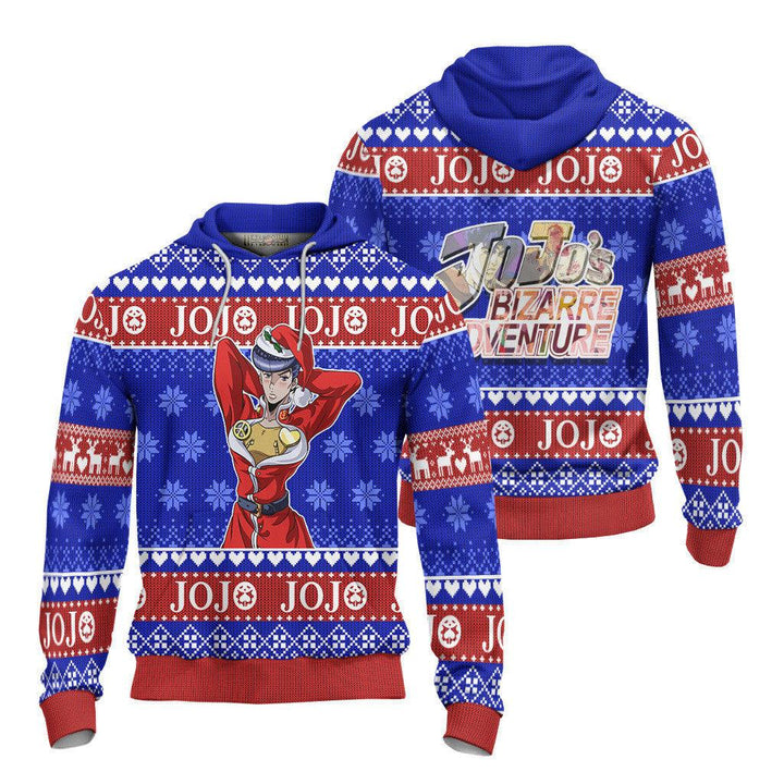 JoJo's Bizarre Adventure Josuke Ugly Christmas Sweater - EzCustomcar - 4