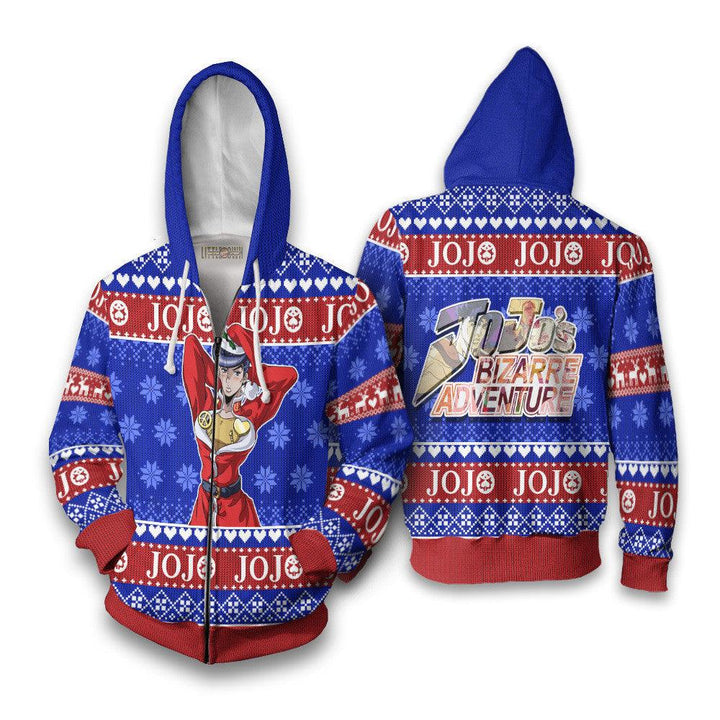 JoJo's Bizarre Adventure Josuke Ugly Christmas Sweater - EzCustomcar - 5