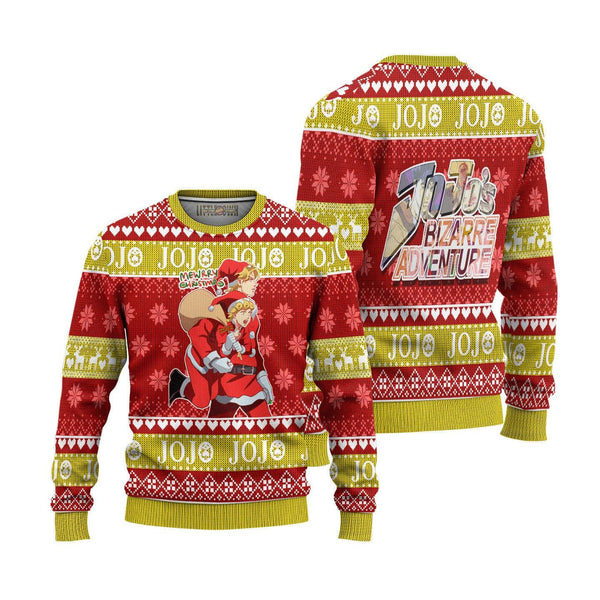 JoJo's Bizarre Adventure Dio x Giorno Ugly Christmas Sweater - EzCustomcar - 1