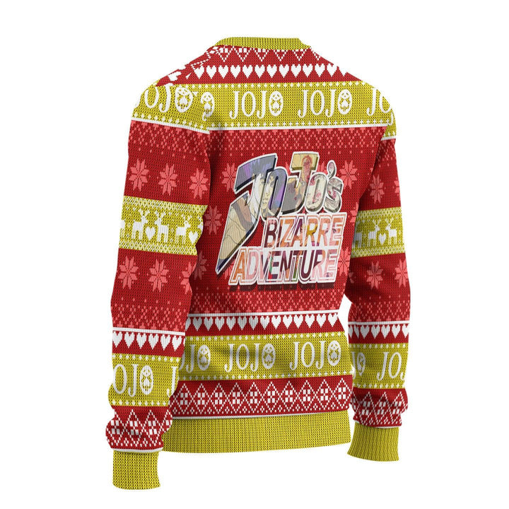 JoJo's Bizarre Adventure Dio x Giorno Ugly Christmas Sweater - EzCustomcar - 3