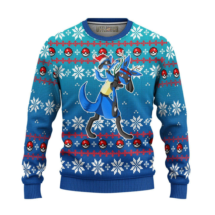 Lucario Pokemon Ugly Christmas Sweater - EzCustomcar - 2
