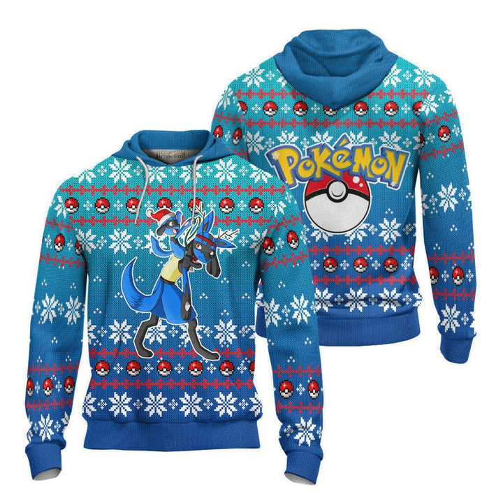 Lucario Pokemon Ugly Christmas Sweater - EzCustomcar - 4