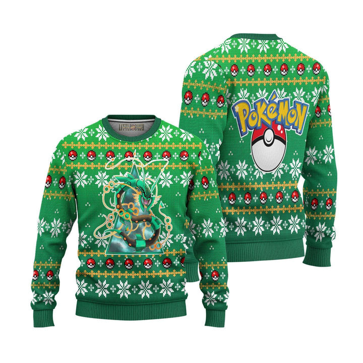 Rayquaza Pokemon Ugly Christmas Sweater - EzCustomcar - 1