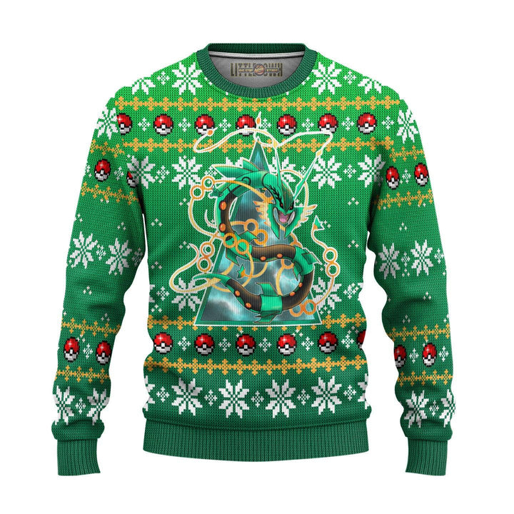 Rayquaza Pokemon Ugly Christmas Sweater - EzCustomcar - 2