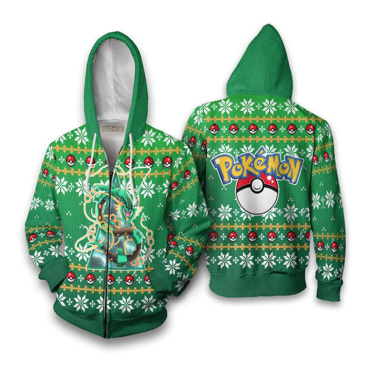 Rayquaza Pokemon Ugly Christmas Sweater - EzCustomcar - 5