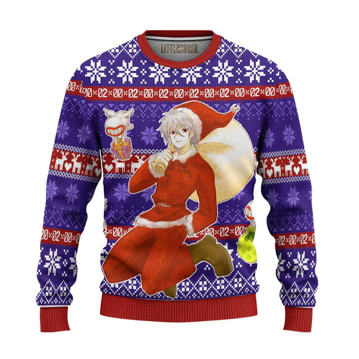 Neon Genesis Evangelion Kaworu Ugly Christmas Sweater - EzCustomcar - 2