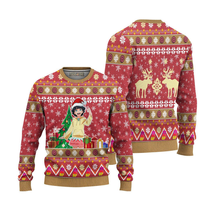 Himawari Boruto Naruto Ugly Christmas Sweater - EzCustomcar - 1