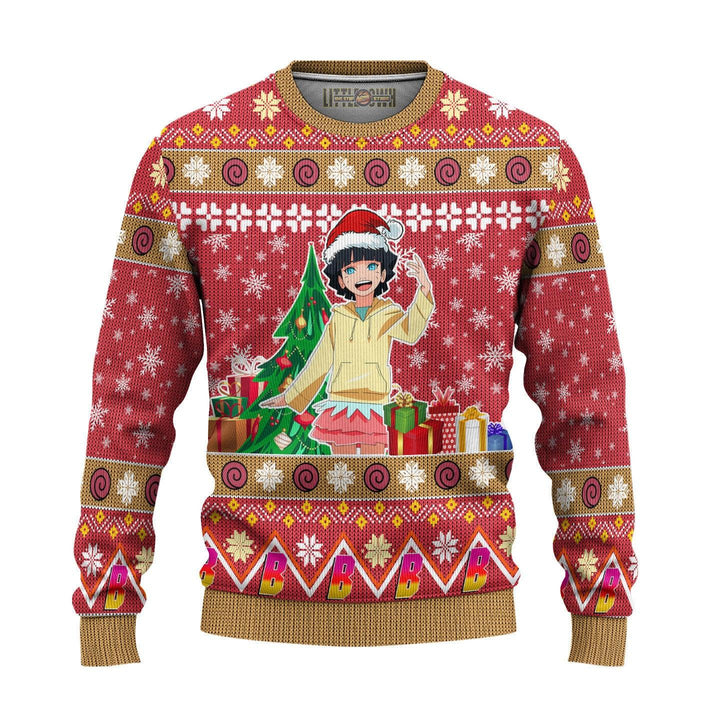 Himawari Boruto Naruto Ugly Christmas Sweater - EzCustomcar - 2