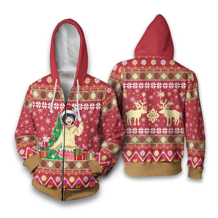 Himawari Boruto Naruto Ugly Christmas Sweater - EzCustomcar - 5