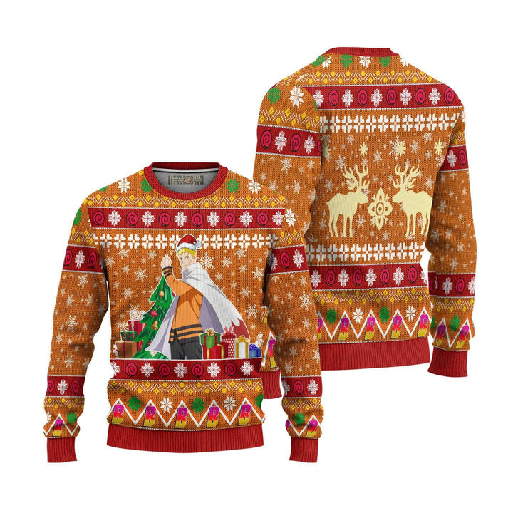 Naruto Uzumaki Boruto Naruto Ugly Christmas Sweater - EzCustomcar - 1